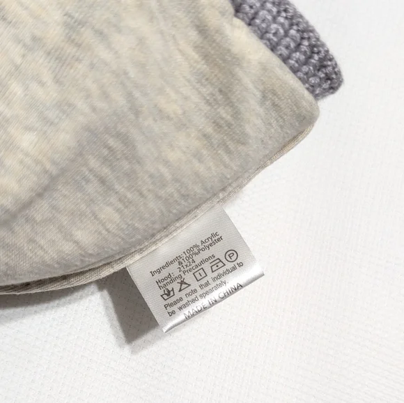 WingHouse Gray Pom-Pom Knit  Beanie for Infants - Picture 4 of 7